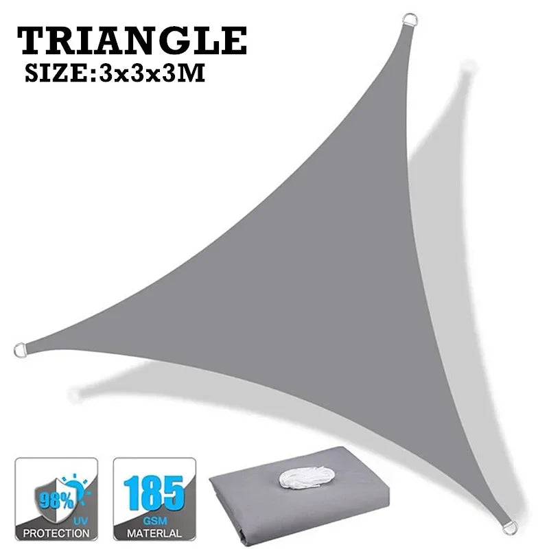 Waterproof Sun Shade Sail 160GSM For Outdoor Patio Garden Beach Camping