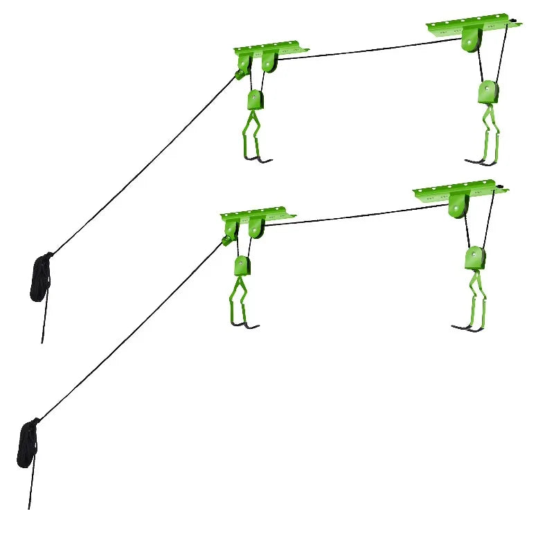 Bicycle Garage Storage Lift Hoist 45kg Capacity Heavy Duty