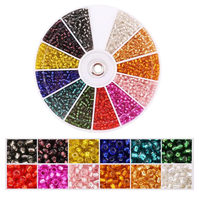 Glass Seed Beads Set 2000 Pieces For Jewelry Making DIY