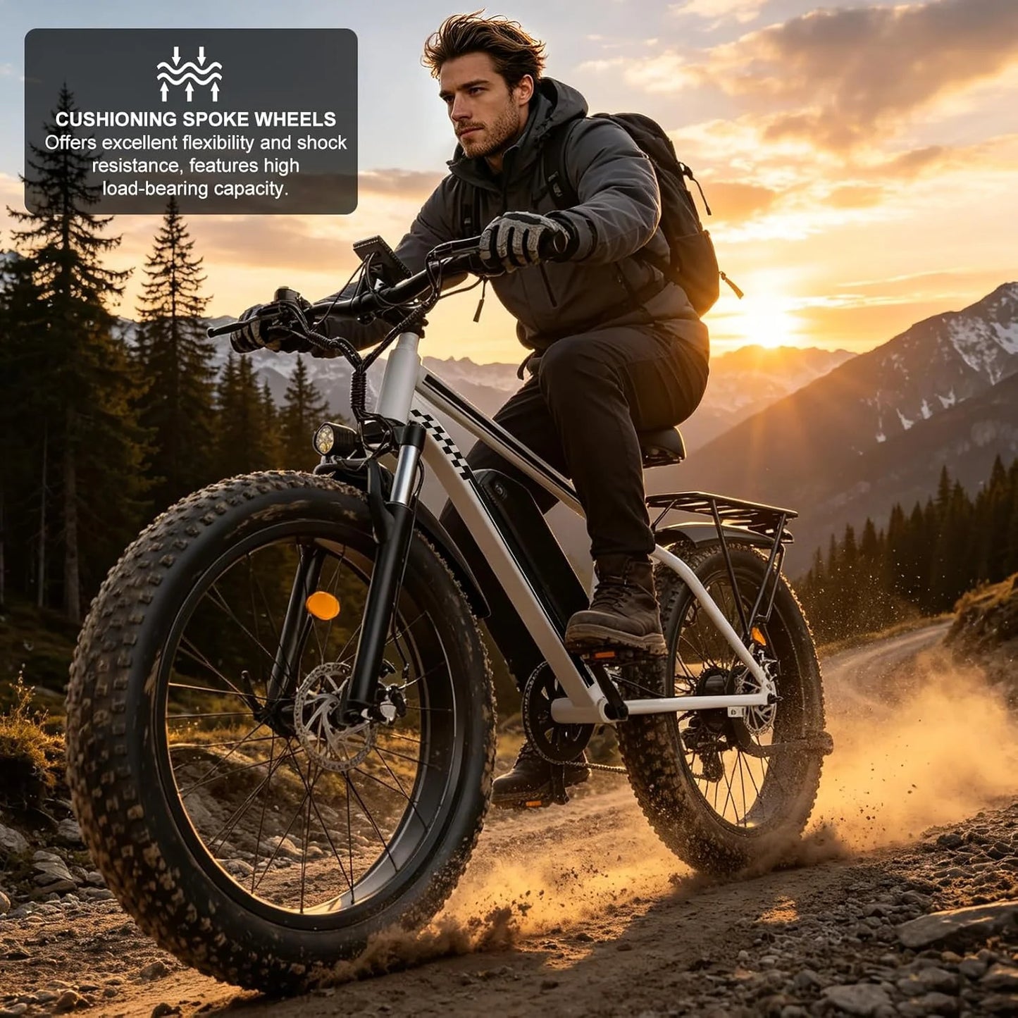 OBX Electric Mountain EBike 1500W Brushless Motor All Terrain