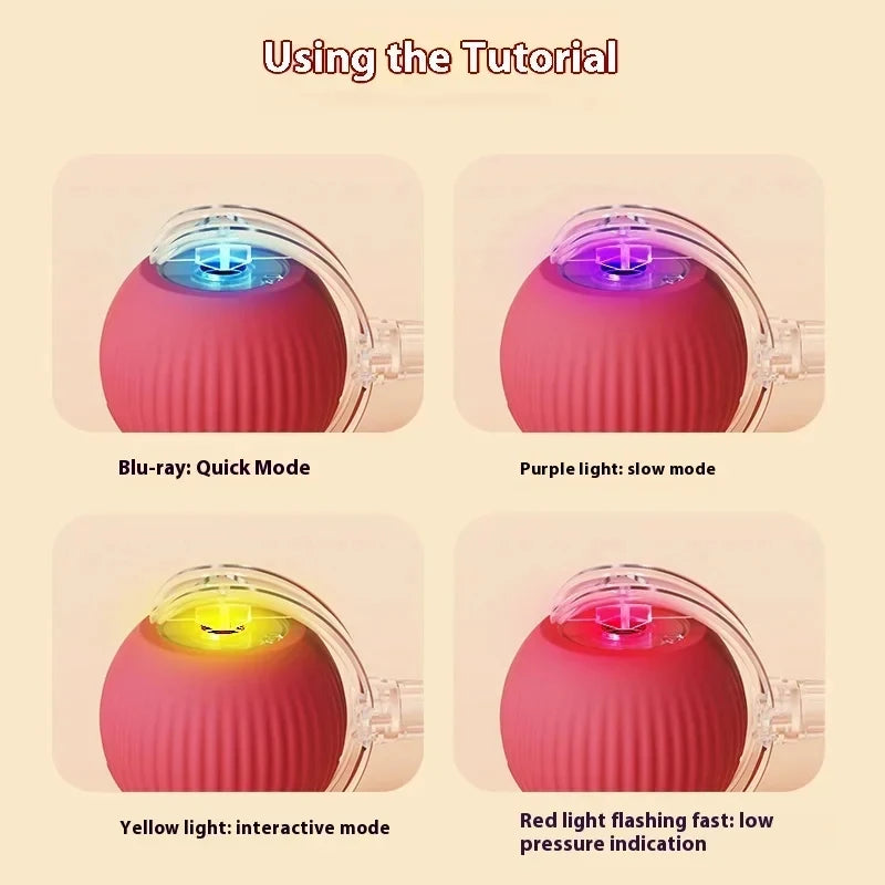 Rechargeable Automatic Rolling Ball Cat Toy Imitates Mouse
