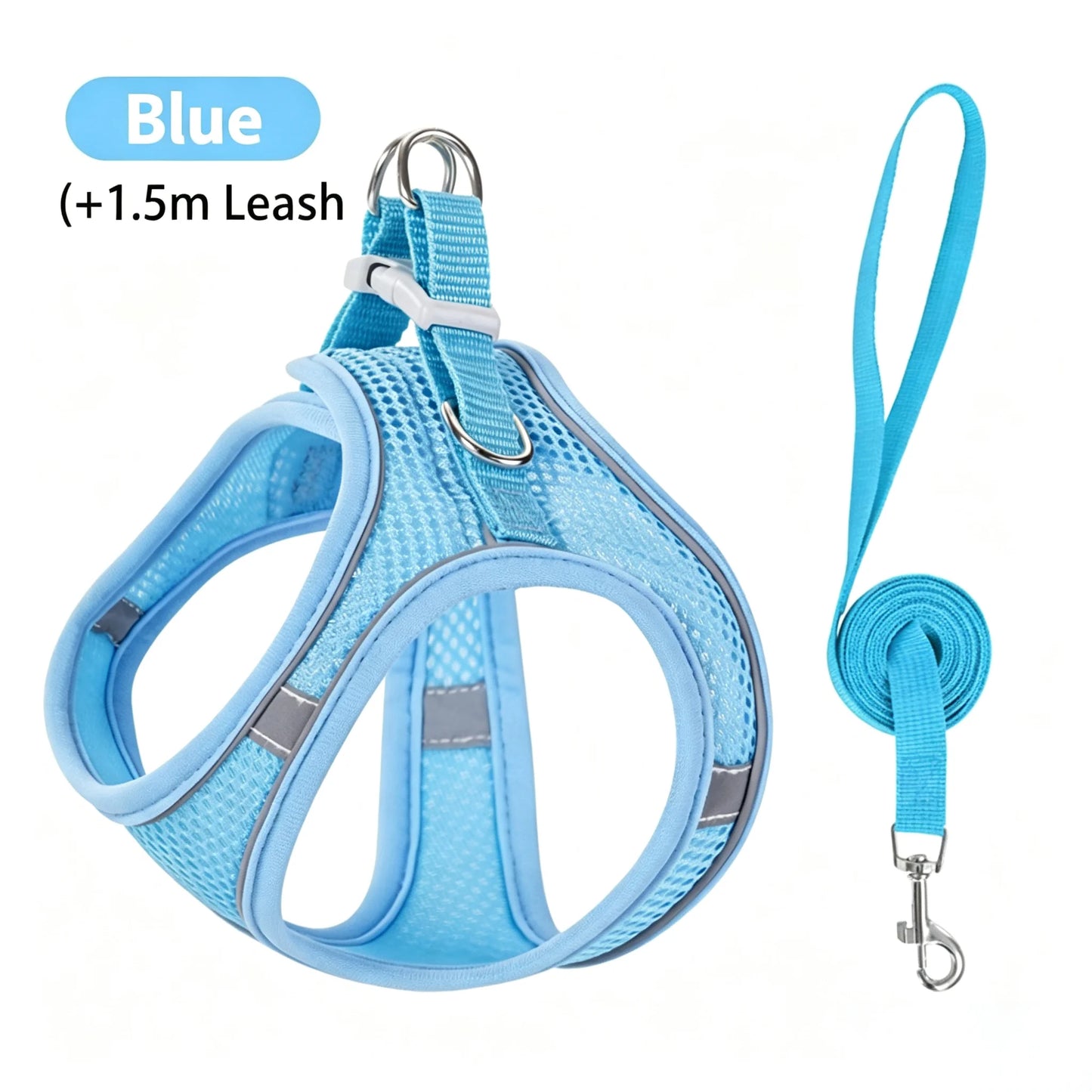 Dog Harness Leash Set For Small Dogs Adjustable Vest Lead