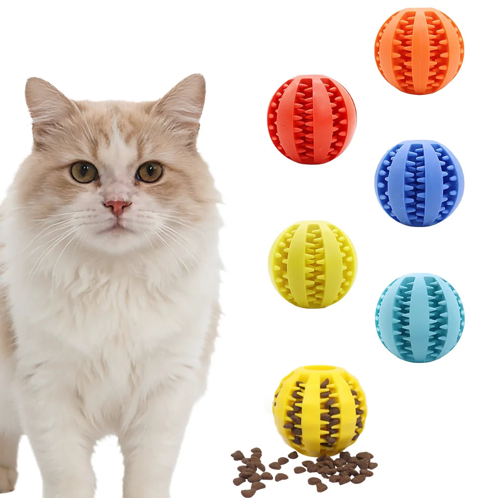 Rubber Dog Teething Puzzle Balls For Training And Anti Boredom Chew Toys