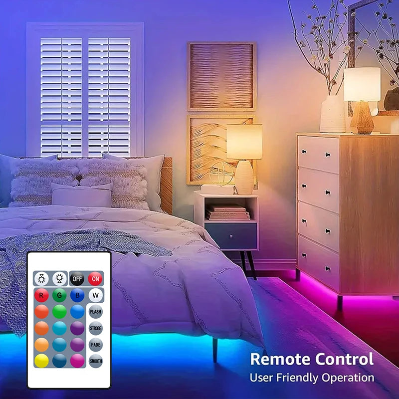 RGB 5050 LED Strip Lights With Bluetooth App Control 12V