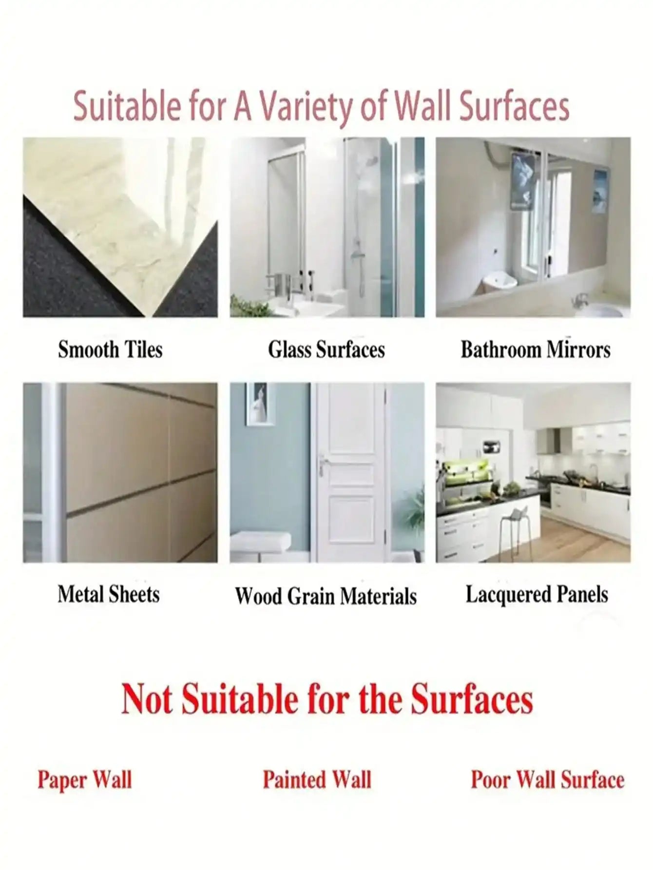 Transparent Heavy Duty Adhesive Hooks No Drilling Removable Waterproof