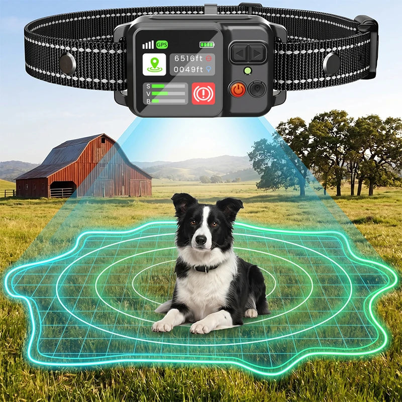 Dog Electronic Fence Outdoor GPS Fencing System Waterproof Training Collar