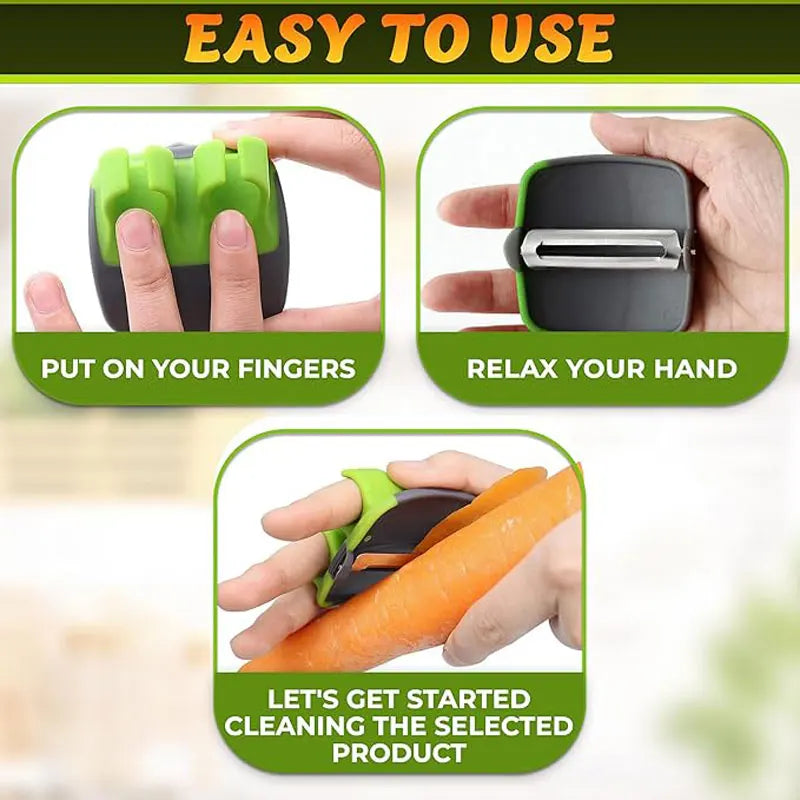 Eco Friendly Bamboo Peeler With Stainless Steel Blade And Non Slip Grip