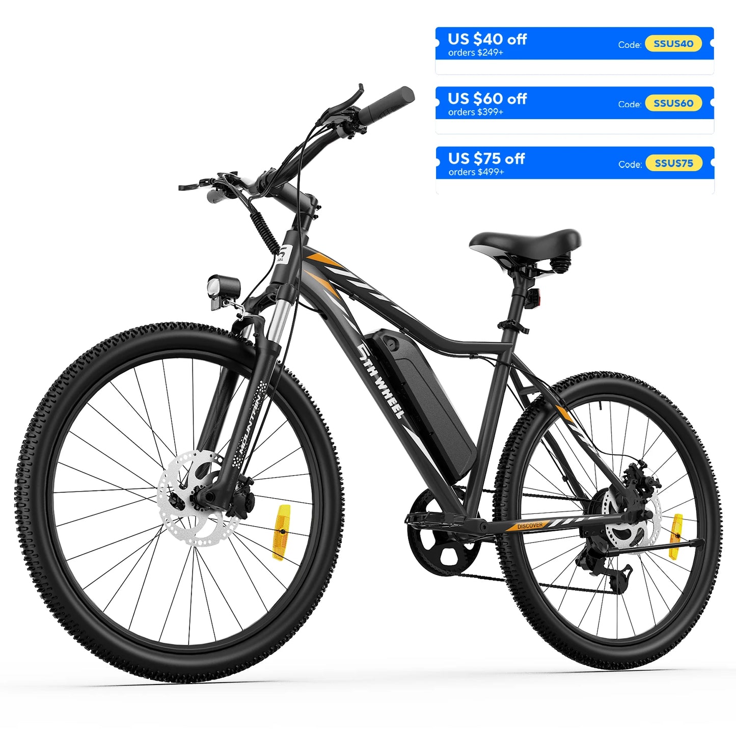 5TH WHEEL AB17 Electric Bike With 700W Motor Front Suspension