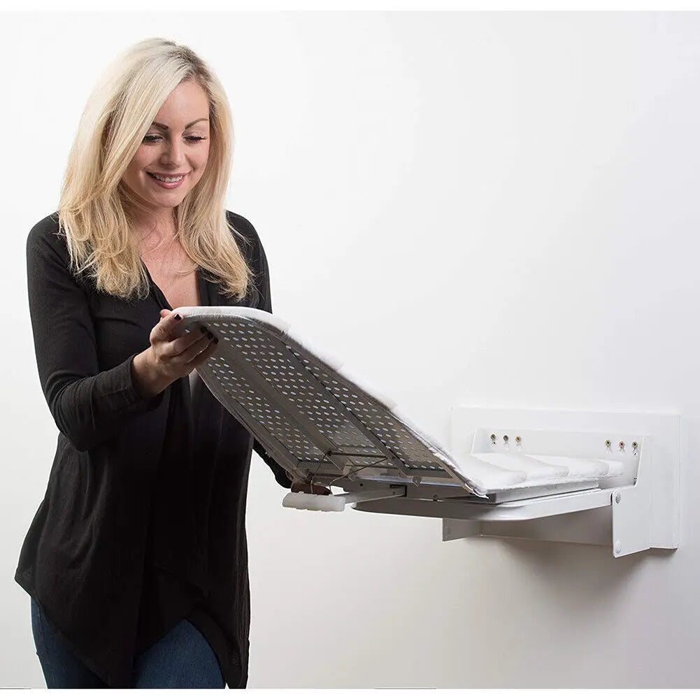 Wall Mounted Heavy Duty Foldable Ironing Board 180 Degree Swivel