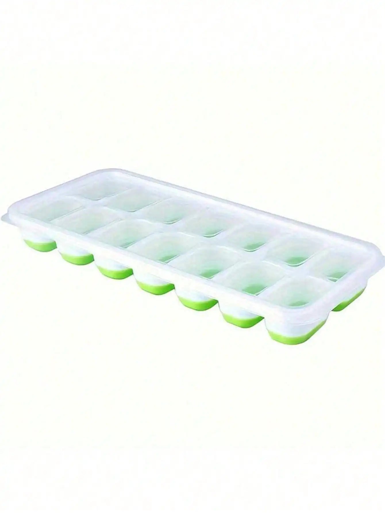 Multicolor Silicone Ice Cube Trays 14Cavity With Removable Lids
