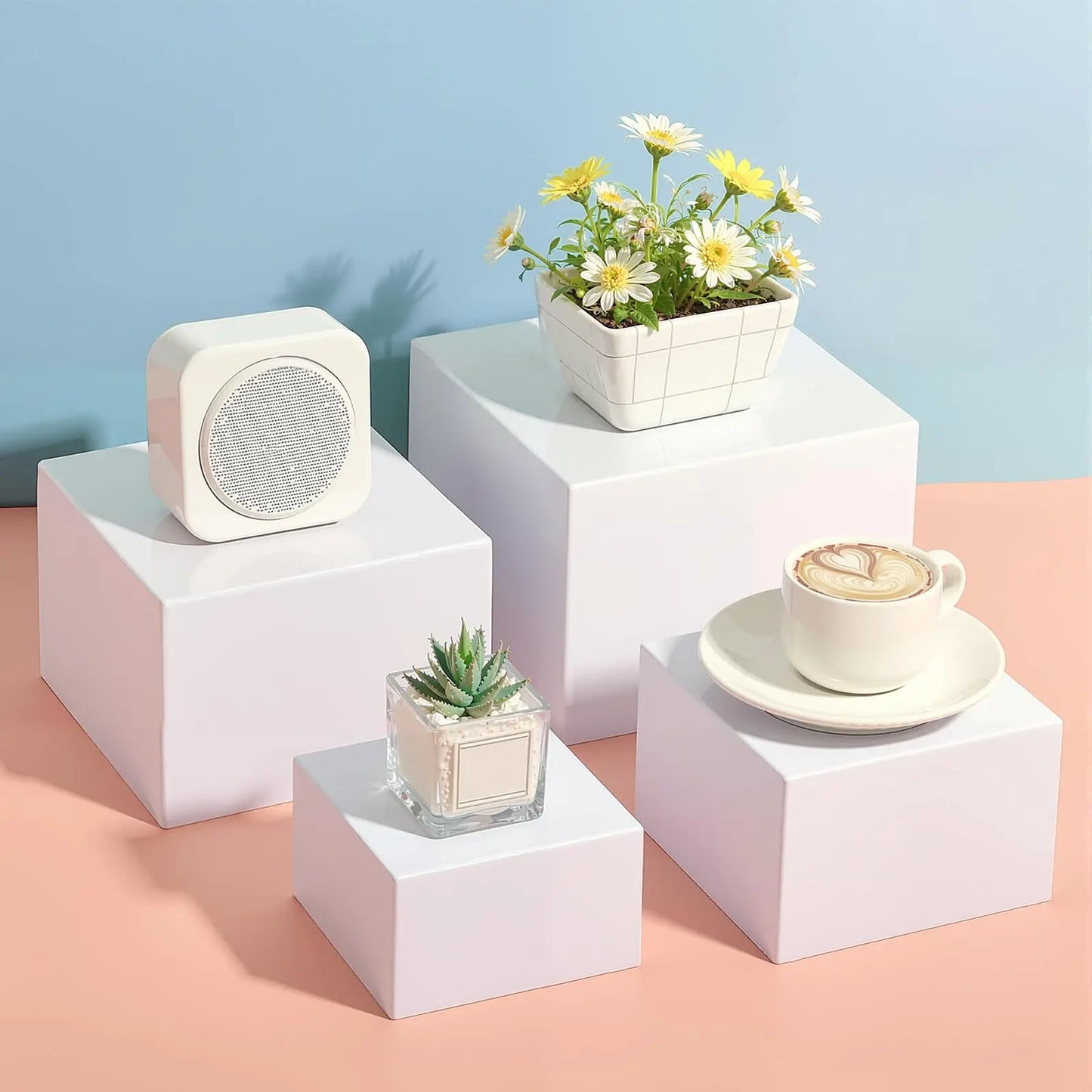 HiMISS Acrylic Buffet Risers Set For Dessert Table Display