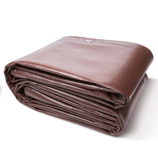 SucceBuy Heavy Duty Tarp Waterproof Poly Tarpaulin With Grommets