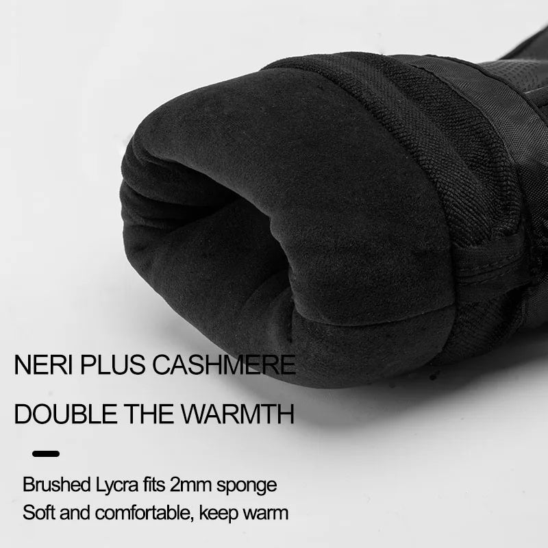 ROCKBROS Winter Waterproof Thermal Fleece Gloves For Ski Snowboarding