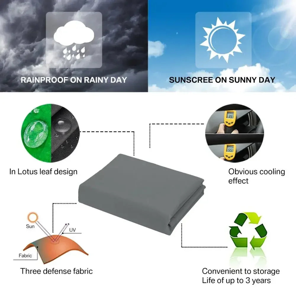 Waterproof Sun Shade Sail 160GSM For Outdoor Patio Garden Beach Camping
