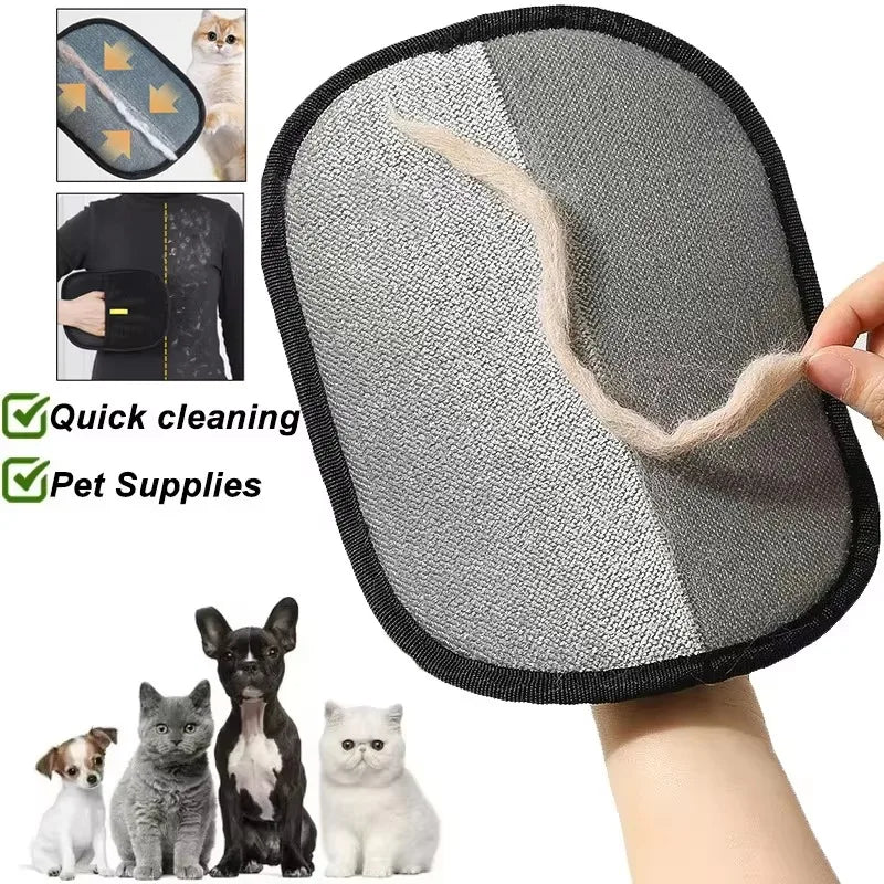 Pet Hair Removal Gloves Reusable Grooming Mitts For Pets