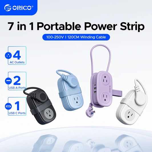 Orico 4 Outlet Power Strip With USB Type-C Ports Pro