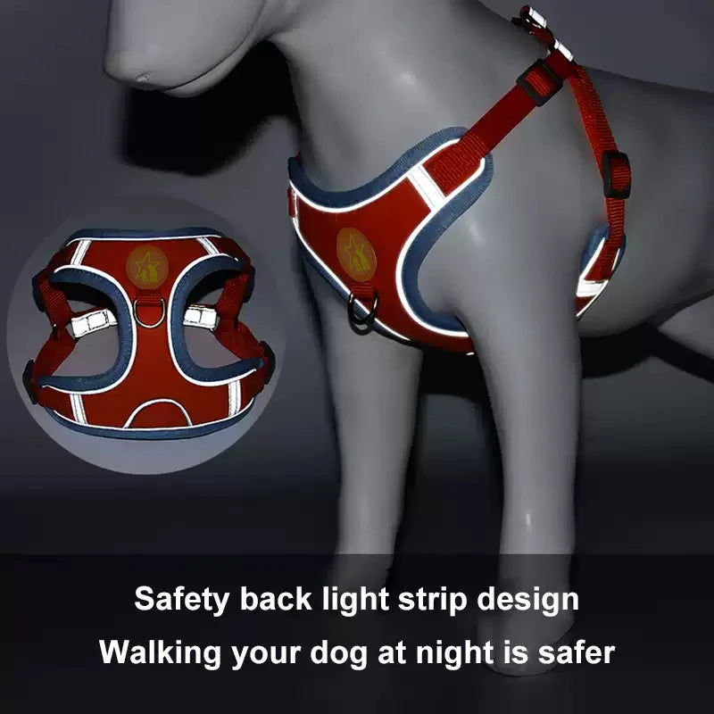 Dog Harness Vest Reflective Mesh Breathable for Small Medium Dogs