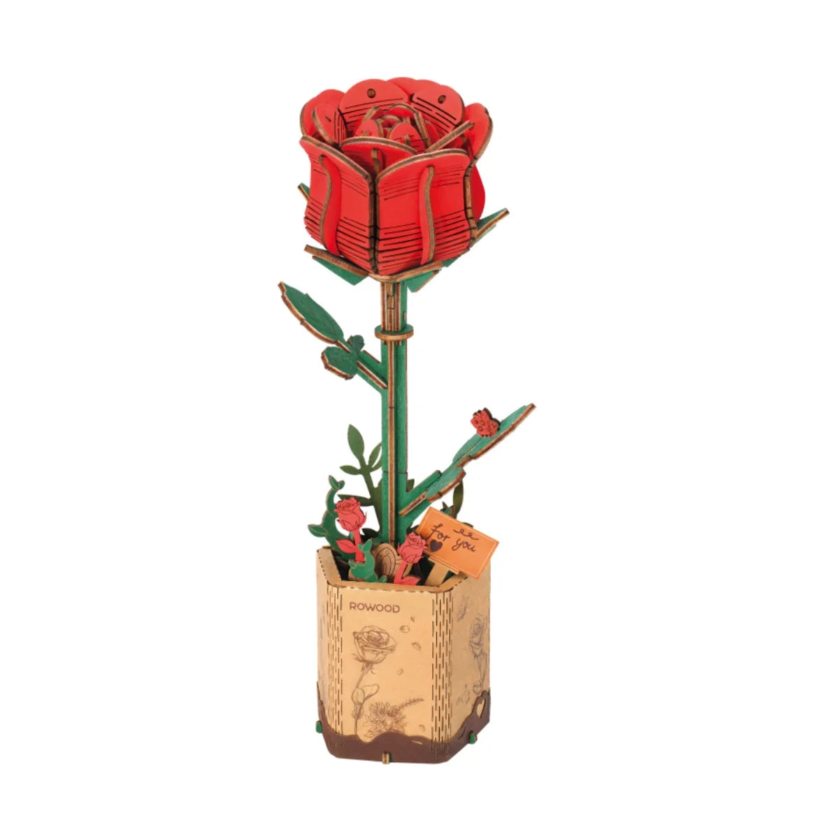 Rolife 3D Wooden Puzzle Flowers Eternal Flowers Model Kit