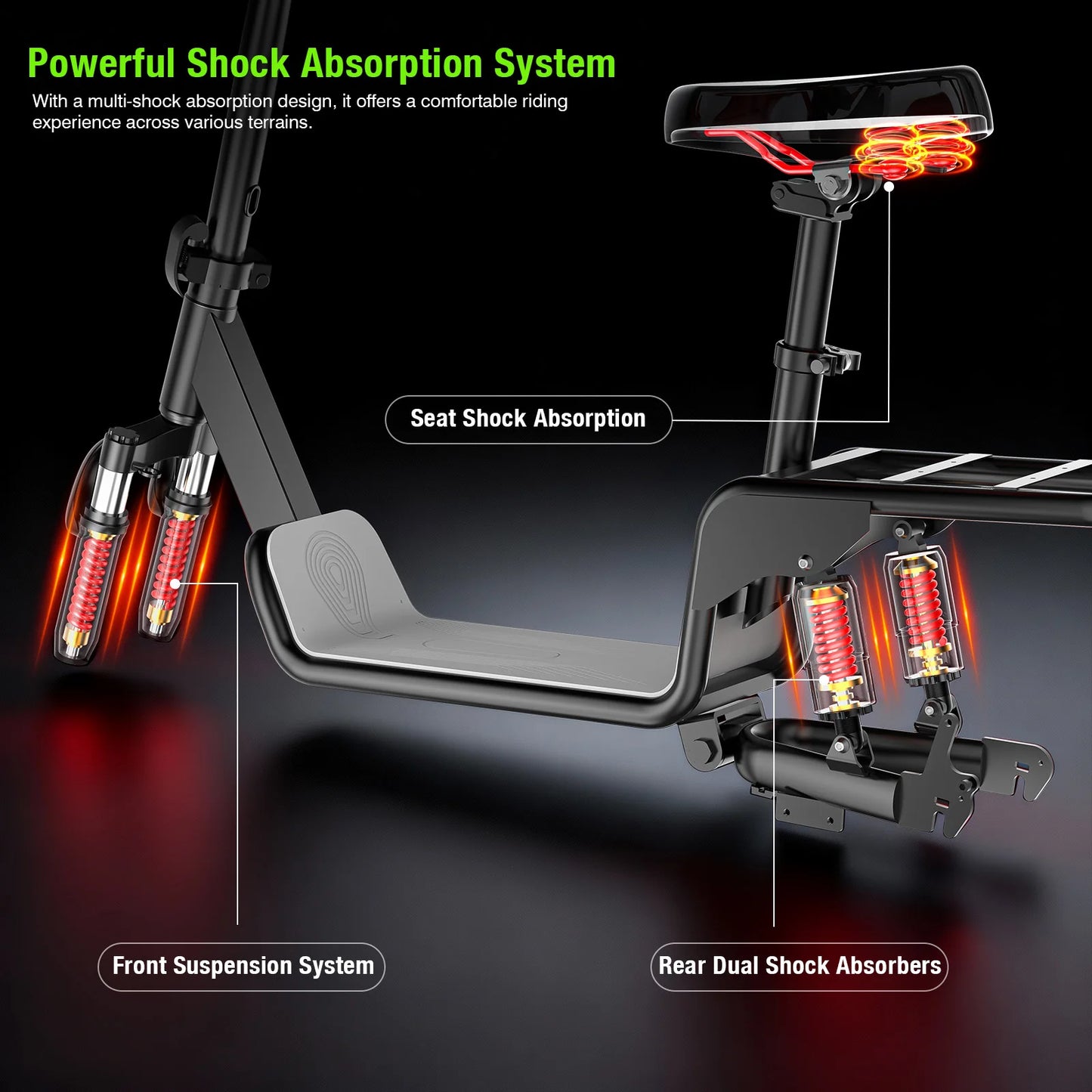 LELEKUAI Adult Electric Bike 500W 48V Foldable With Basket