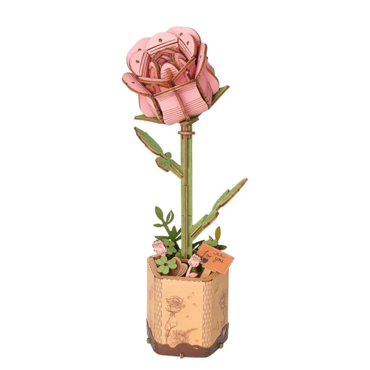 Robotime ROKR 3D Wooden Puzzle Flowers Bouquet Craft Kit