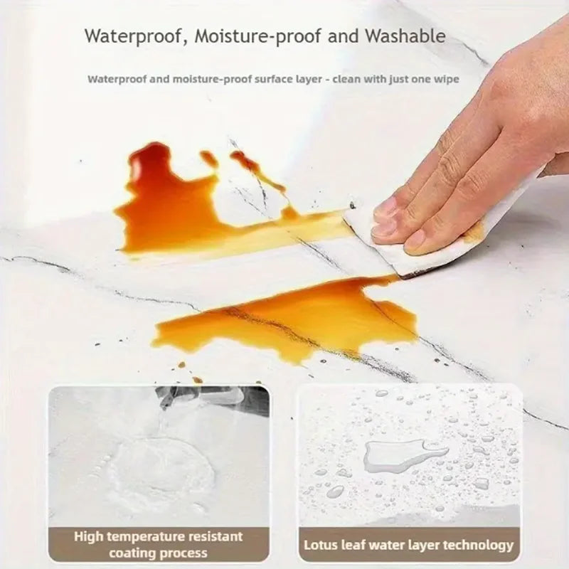 Marble PVC Wall Stickers Self Adhesive Waterproof for Walls