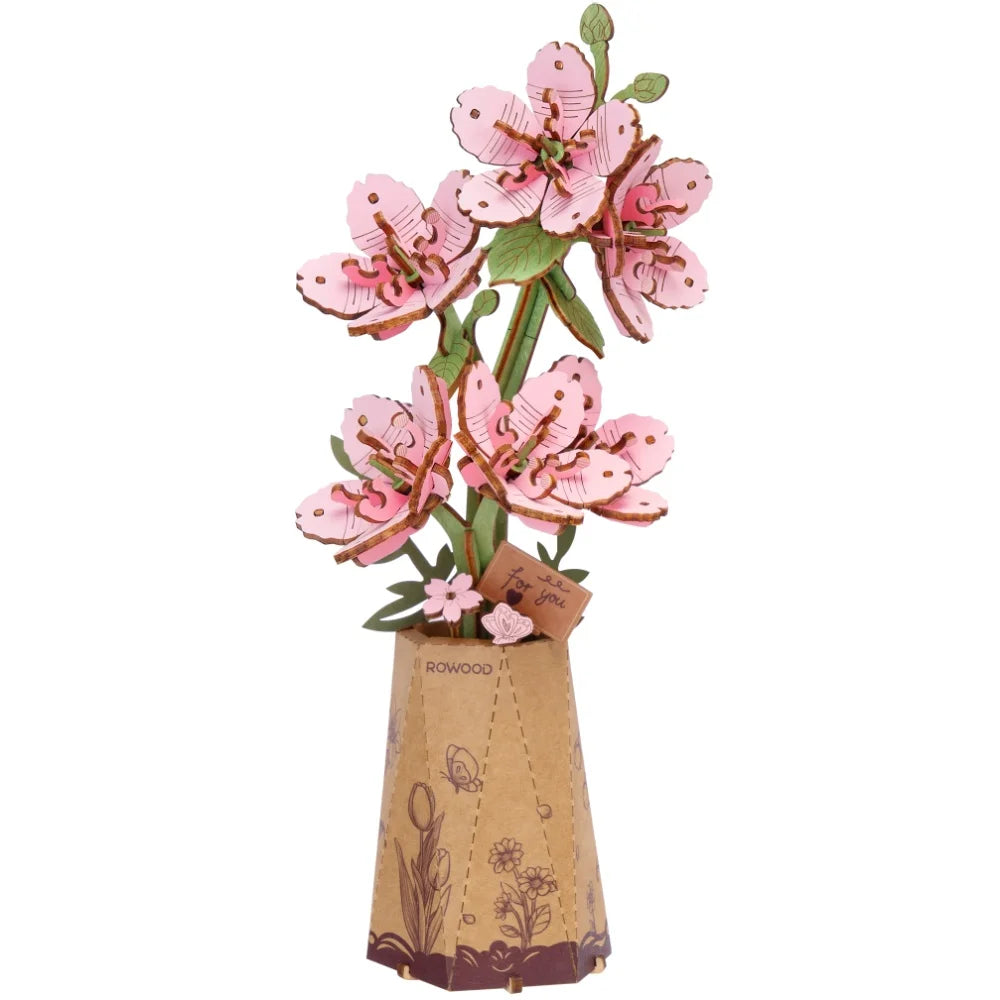 Robotime ROKR 3D Wooden Puzzle Flowers Bouquet Craft Kit