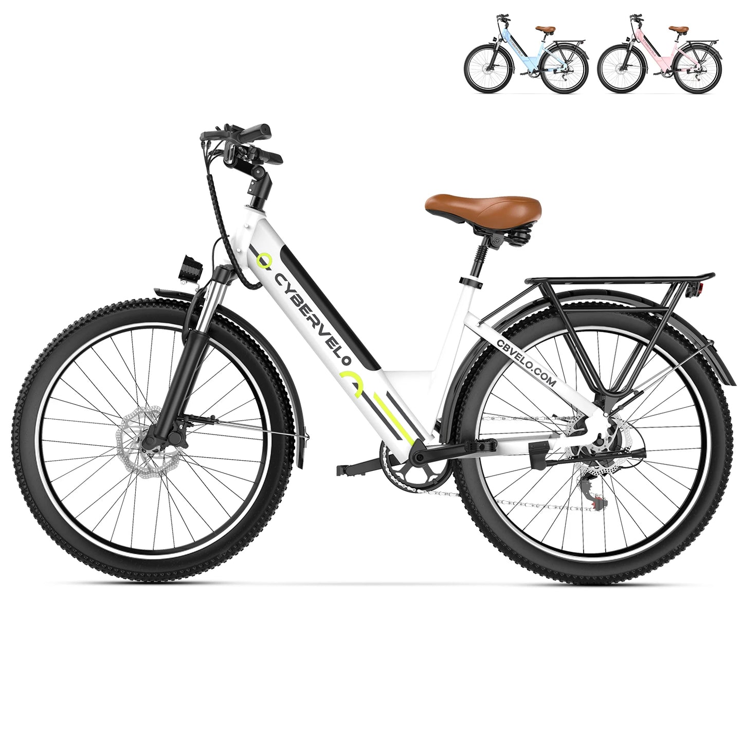 CYBERVELO EK2 1000W Electric Bike for Adults with Removable Battery