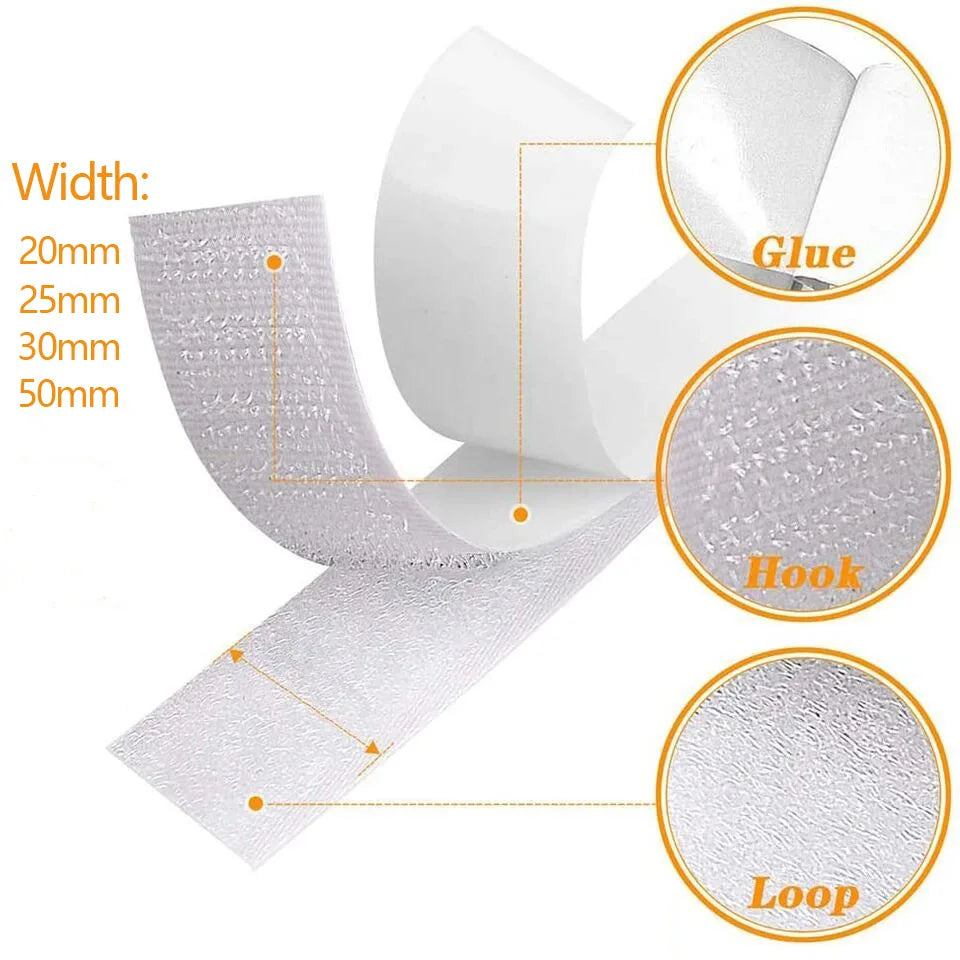 Self Adhesive Hook And Loop Fastener Tape Nylon For Diy