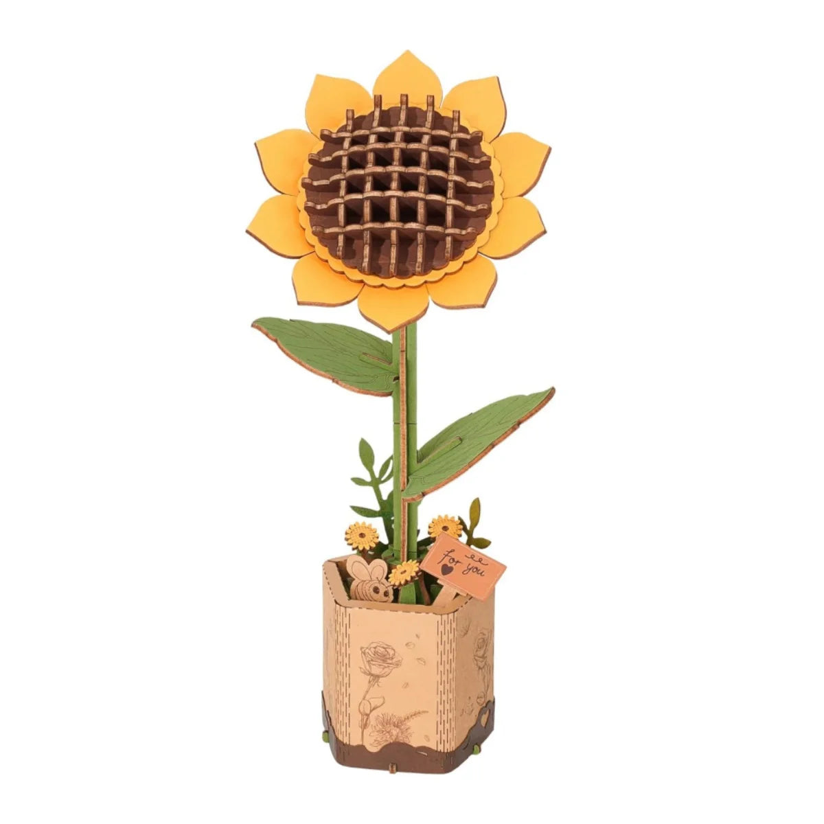 Robotime ROKR 3D Wooden Puzzle Flowers Bouquet Craft Kit