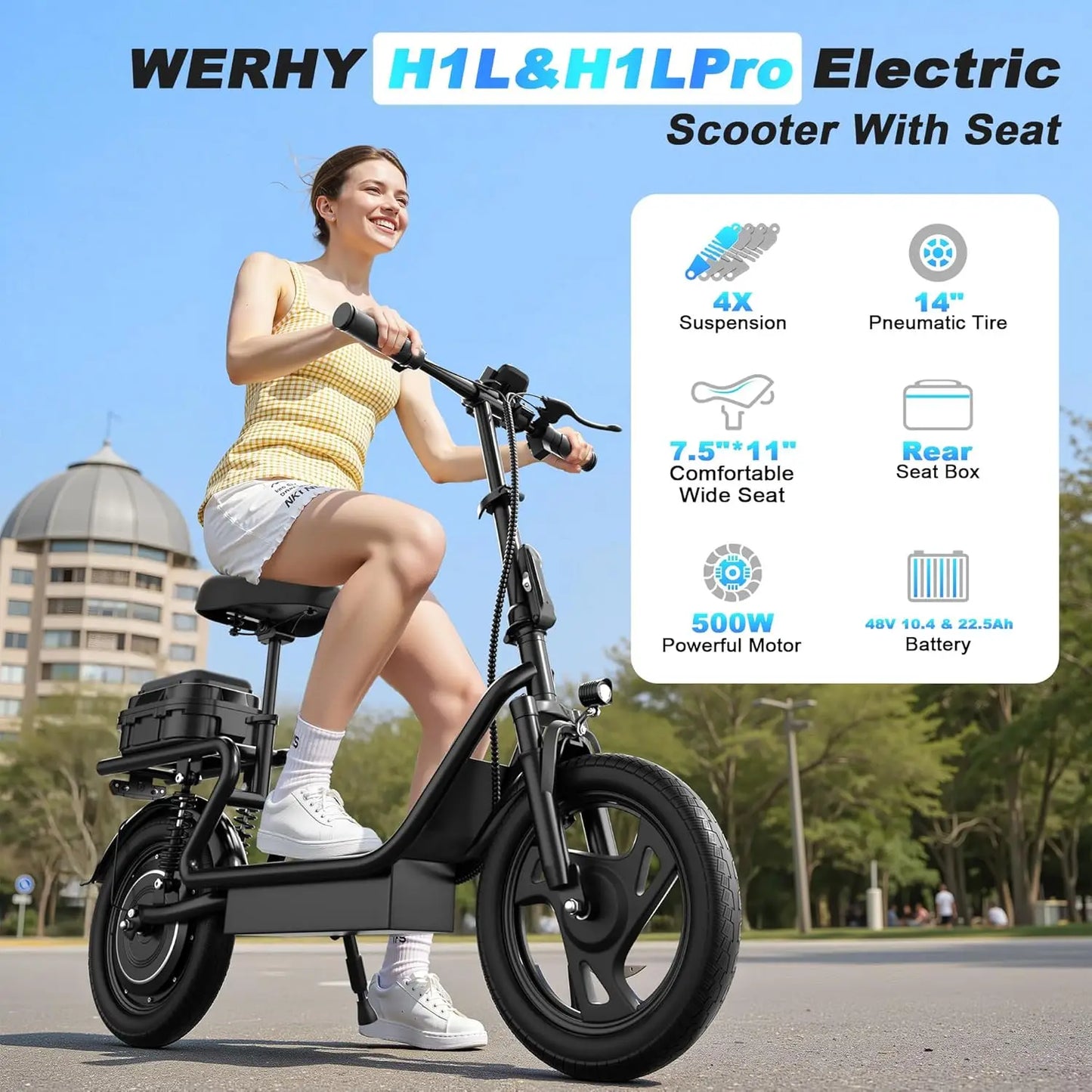AOVOPRO Folding Electric Bike Dual Suspension 27 Mile Range