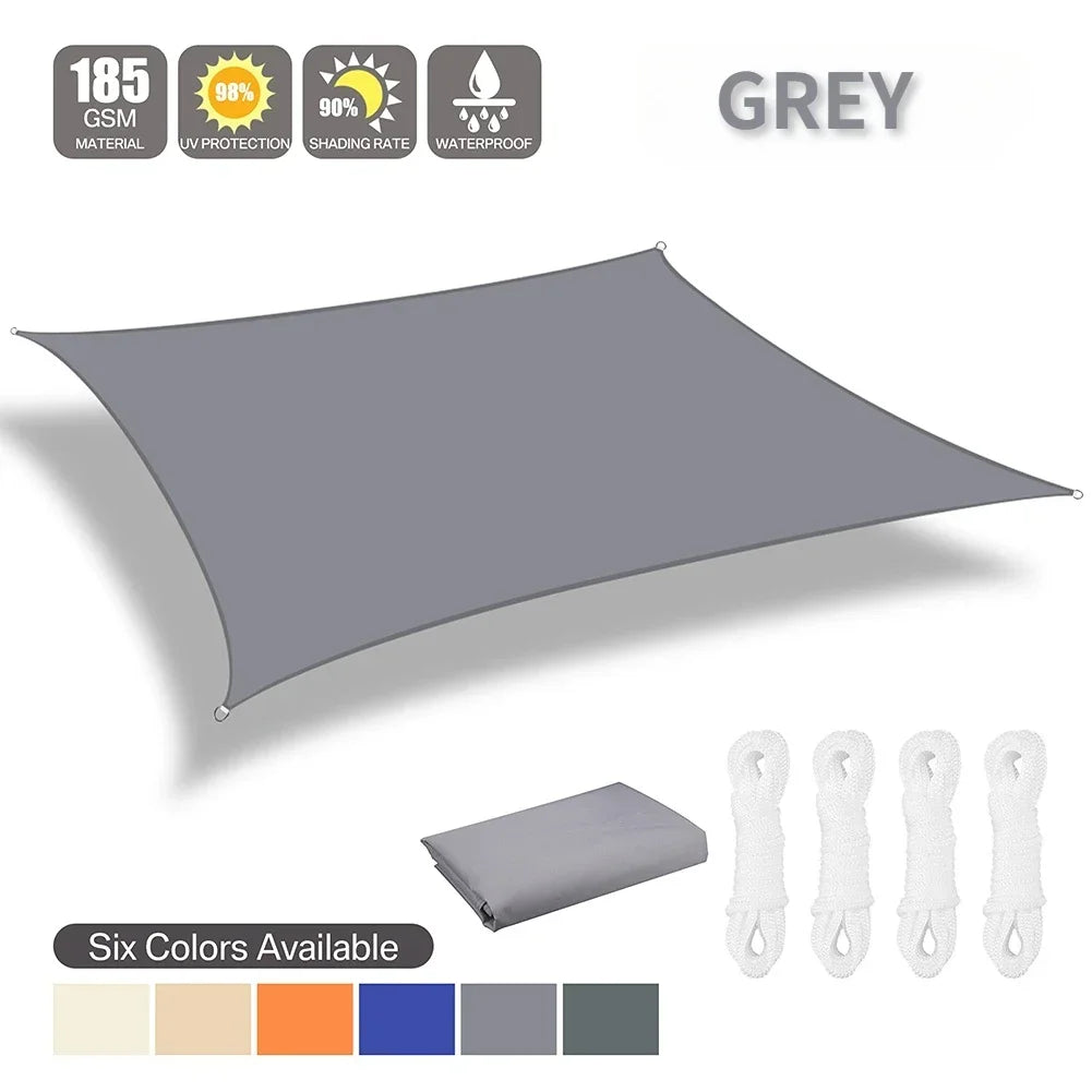 Waterproof Shade Sail Sun Shelter For Outdoor Canopy And Patio