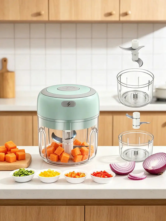 Rechargeable Garlic Chopper And Meat Grinder Multi Purpose Kitchen Tool
