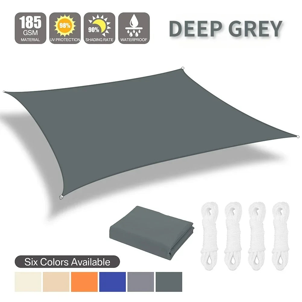 Waterproof Shade Sail Sun Shelter For Outdoor Canopy And Patio