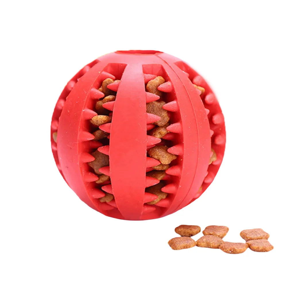 Rubber Dog Teething Puzzle Balls For Training And Anti Boredom Chew Toys