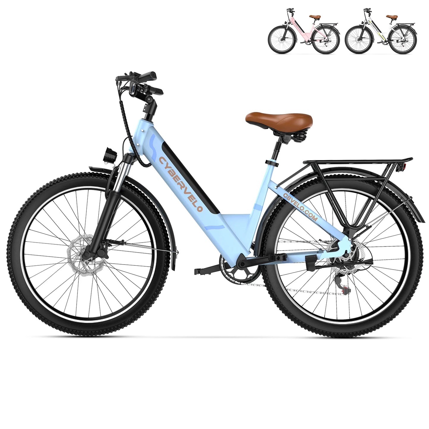 CYBERVELO EK2 1000W Electric Bike for Adults with Removable Battery