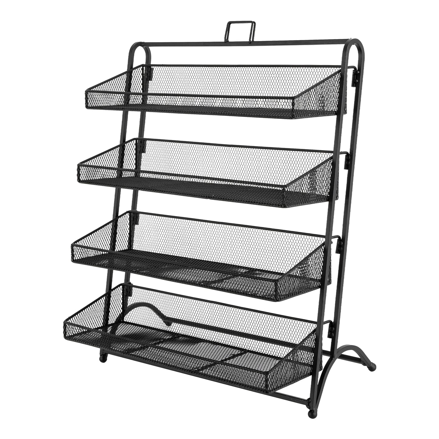 Bymaocar 4-Tier Snack Display Rack for Countertop Stores