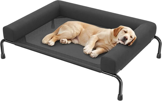 Elevated Cooling Dog Bed For Large Dogs Breathable Outdoor Cot