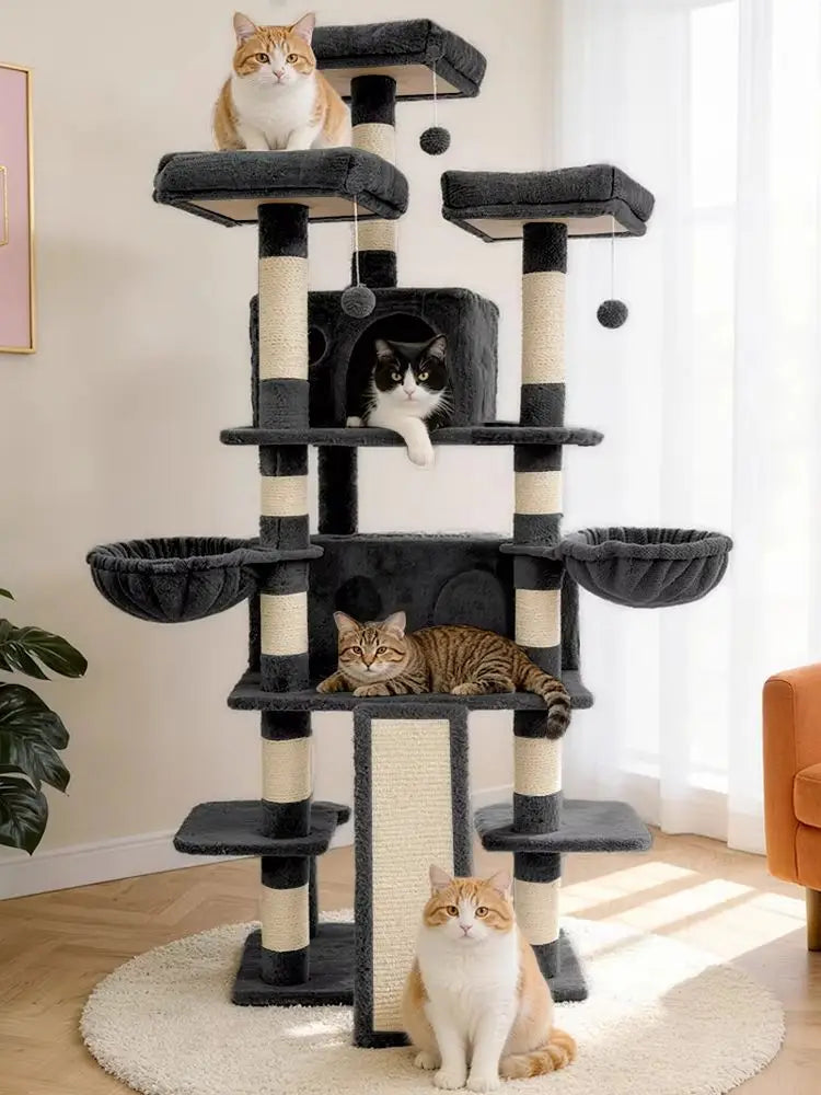FOOWIN Cat Tree Tower Indoor Activity Center Condos Perches