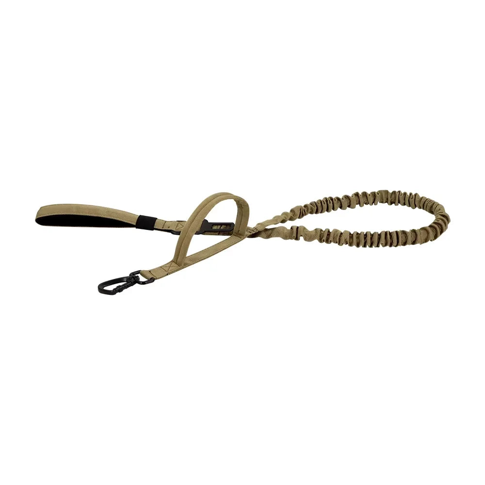 Tactical Dog Leash Adjustable Elastic Rope With Dual Control Handles