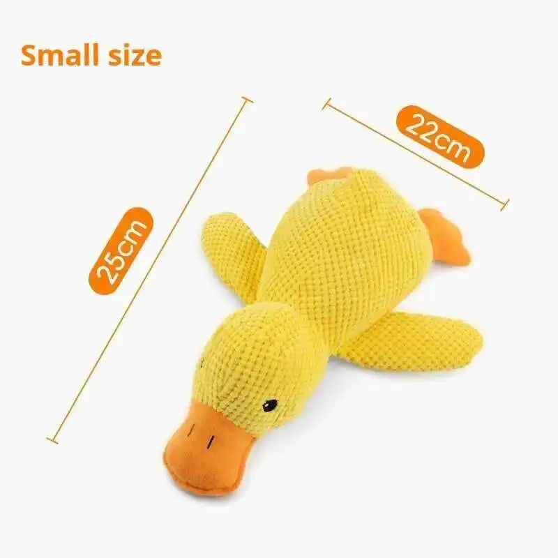 Squeaky Plush Duck Dog Toy Bite Resistant Chew Toy