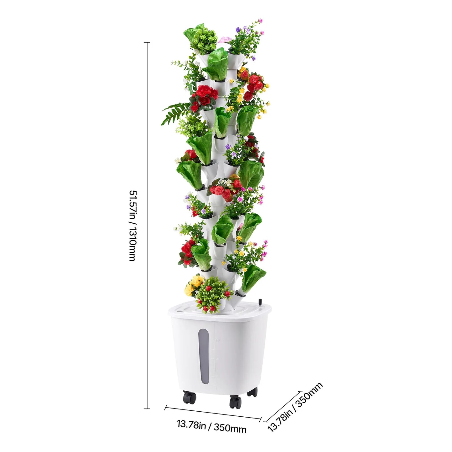 Hydroponic Tower Garden With Six Tiers Pods System