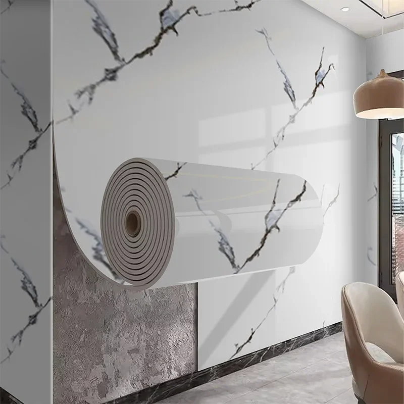 Marble PVC Wall Stickers Self Adhesive Waterproof for Walls