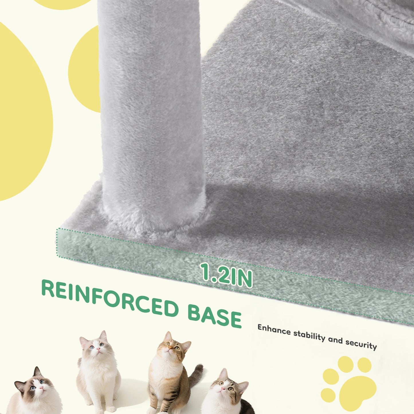 JHK Cat Tree MultiCat Climbing Tower Indoor Sisal Scratching Posts