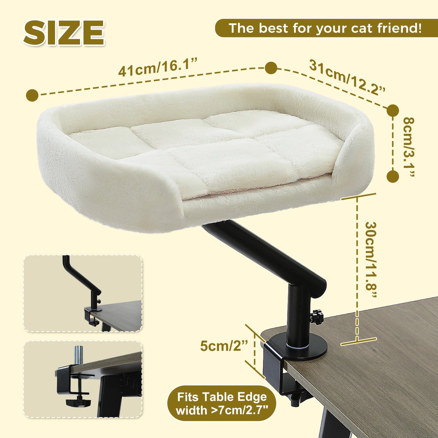 PAWZ Road Cat Desk Bed 360 Rotatable Cat Stand Hammock