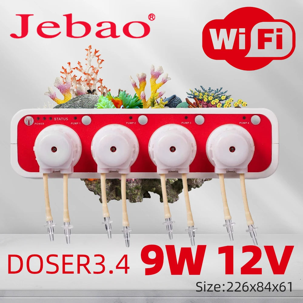 Jebao Auto Dosing Pump MD4.4 WiFi Control For Marine Reef