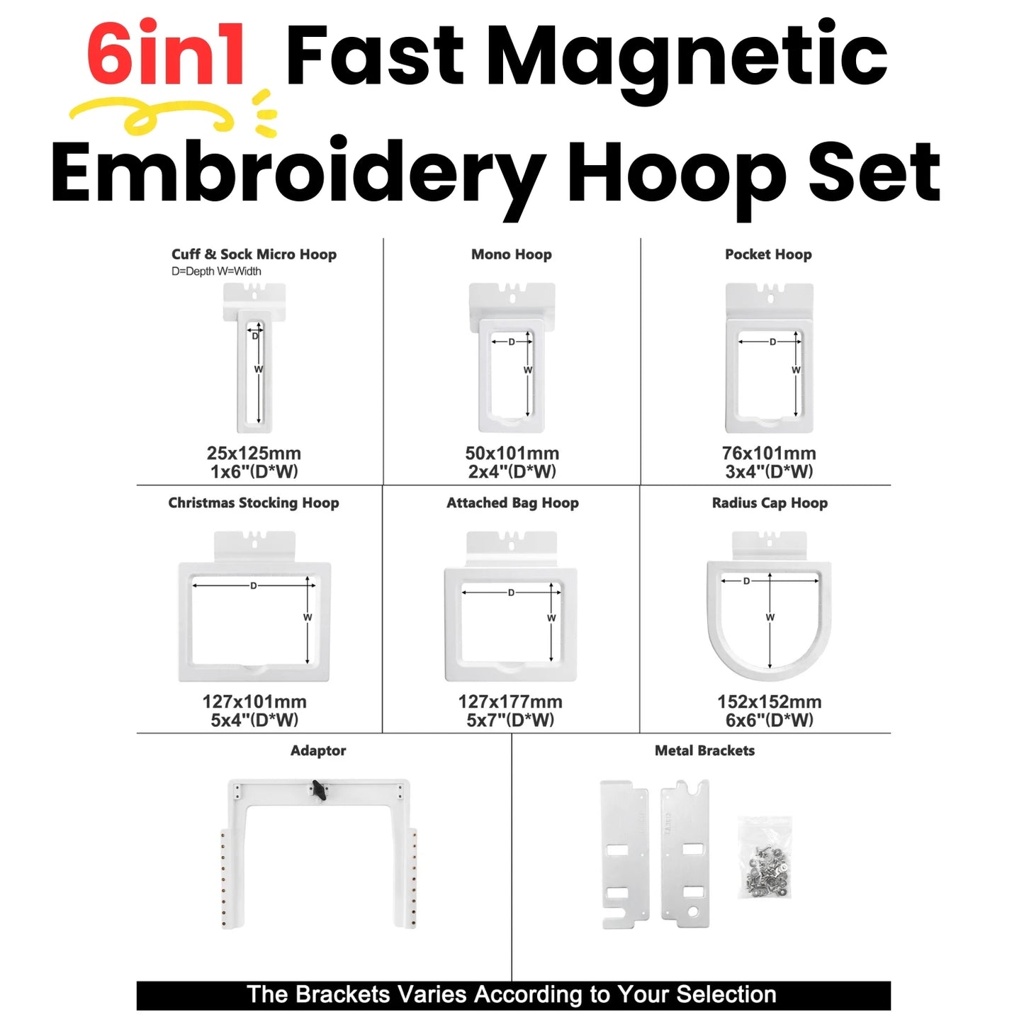Magnetic Embroidery Hoop and Frames for Tajima SAI Embroidery Machine