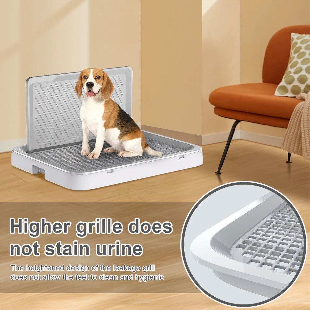 Alloet Dog Potty Tray With Pee Wall Pan Training Toilet