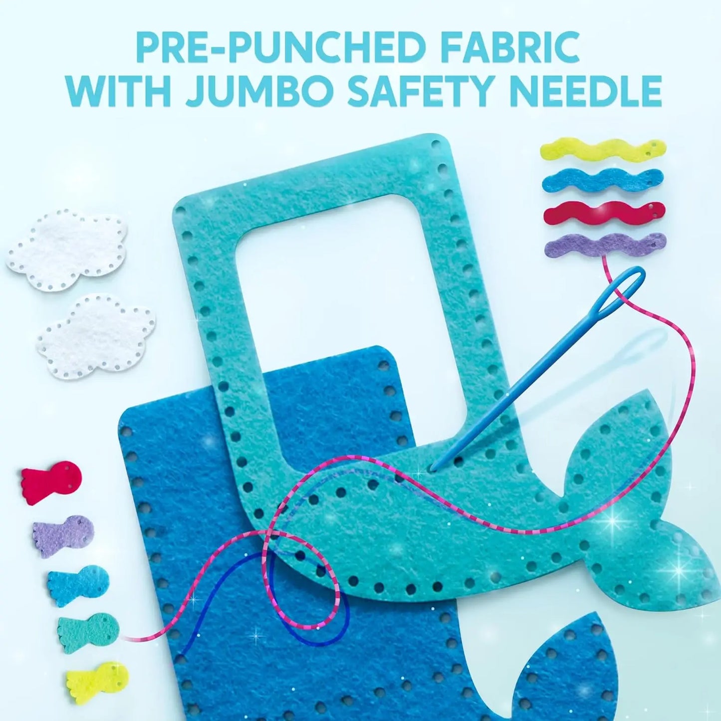 Joyfy My First Kids Sewing Kit 7 Easy Projects Beginners
