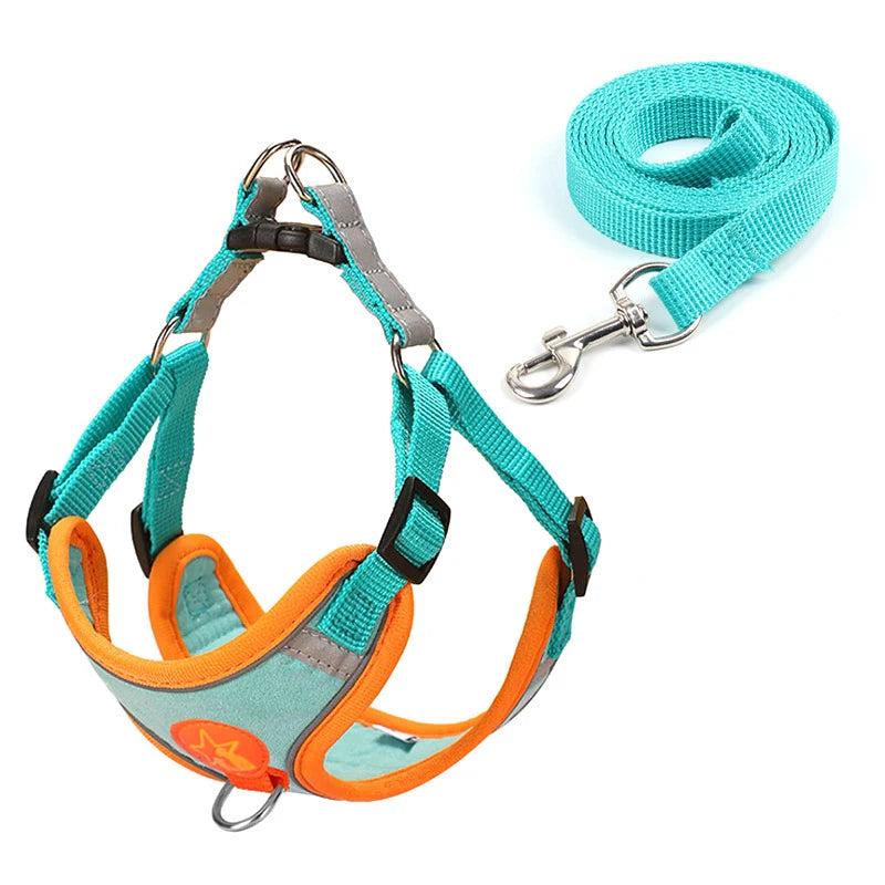 Dog Harness Vest Reflective Mesh Breathable for Small Medium Dogs