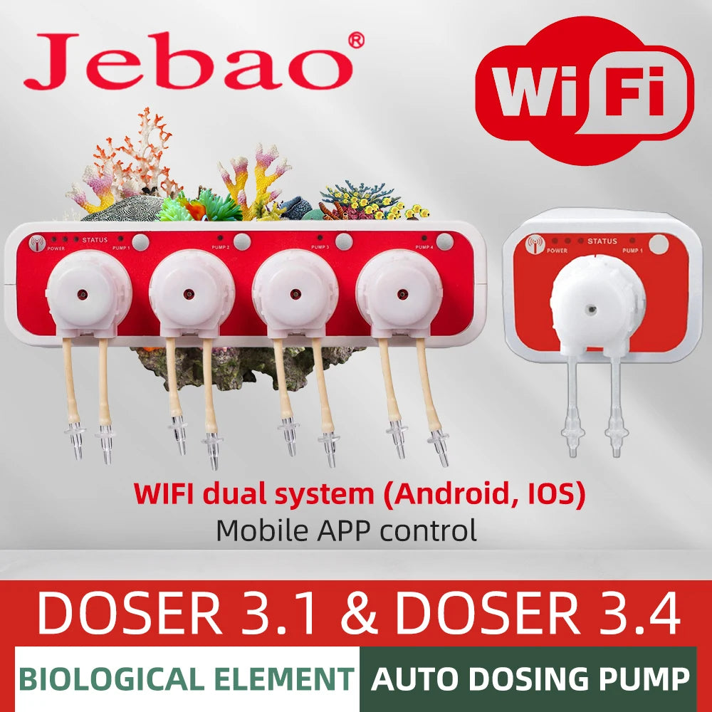 Jebao Auto Dosing Pump MD4.4 WiFi Control For Marine Reef